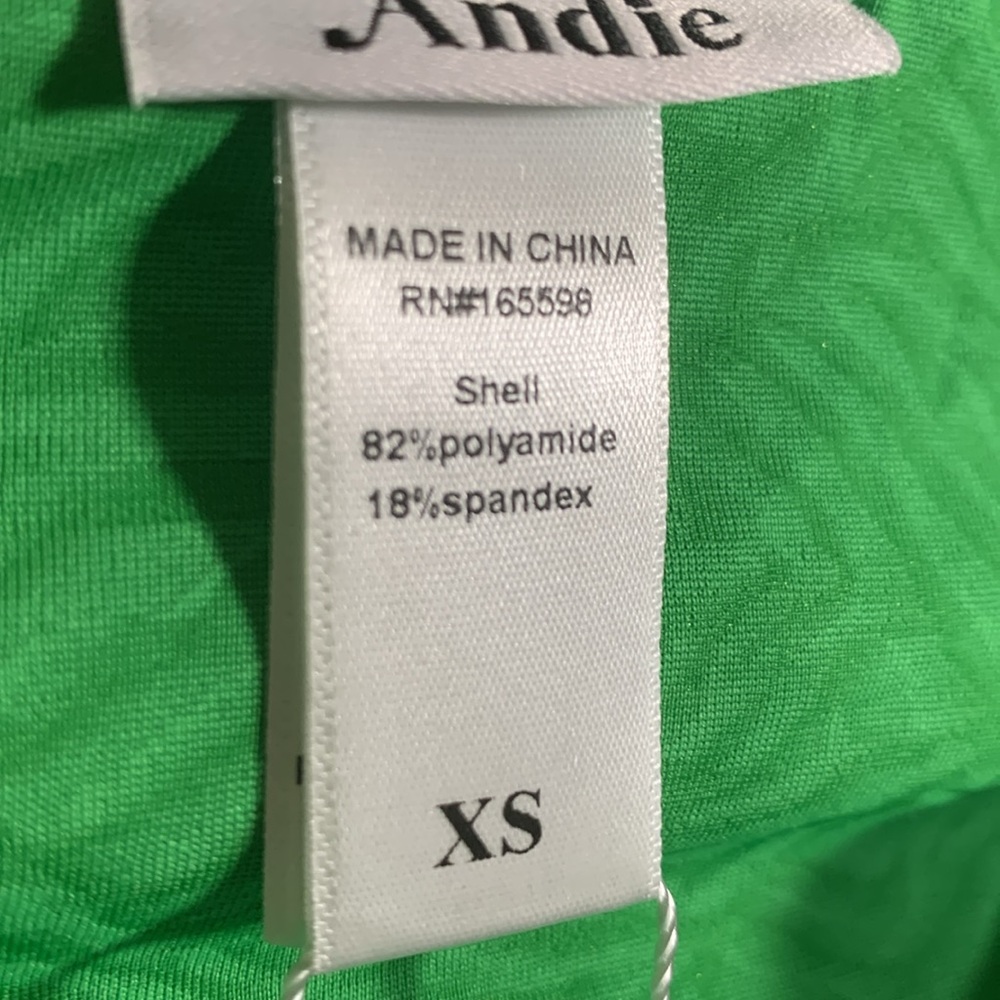 Andie Swim Women The Augusta Swim Jacket Green Zebra Print Beach Vacation XS NWT - Picture 3 of 7